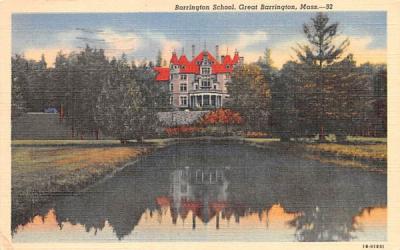Barrington School Great Barrington, Massachusetts Postcard