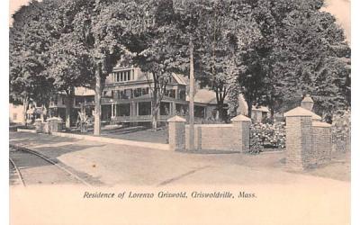 Residence of Lorenzo Griswold Griswoldville, Massachusetts Postcard