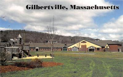 Elementry School Gilbertville, Massachusetts Postcard