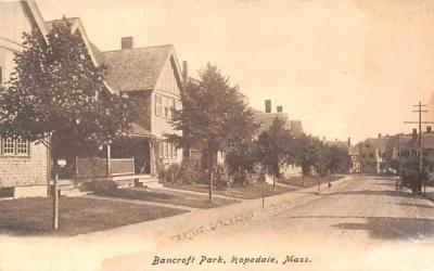 Bancroft Park Hopedale, Massachusetts Postcard