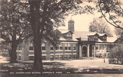 Gen. Draper High School Hopedale, Massachusetts Postcard