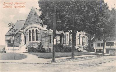 Bancroft Memorial Library Hopedale, Massachusetts Postcard