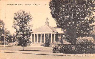 Community House Hopedale, Massachusetts Postcard