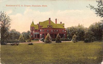 Residence of G.A. Draper Hopedale, Massachusetts Postcard