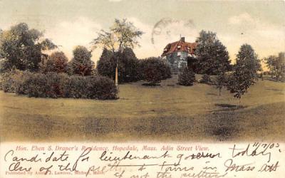Hon. Eben S. Draper's Residence Hopedale, Massachusetts Postcard
