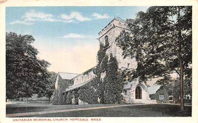 Unitarian Memorial Church Hopedale, Massachusetts Postcard