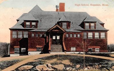 High School Hopedale, Massachusetts Postcard