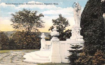 Susan Preston Draper Memorial Fountain Hopedale, Massachusetts Postcard