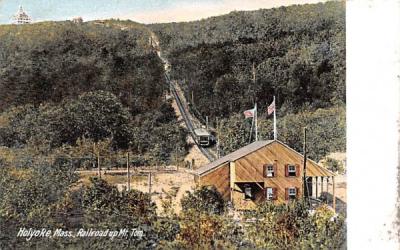 Railroad Mt. Tom Holyoke, Massachusetts Postcard