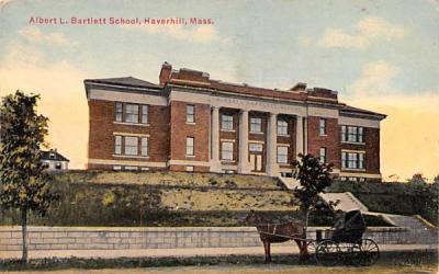 Albert L. Bartlett School Haverhill, Massachusetts Postcard