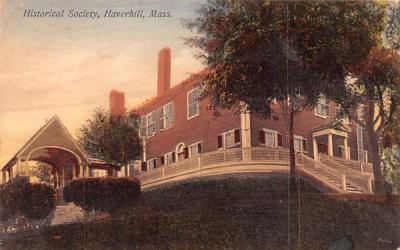 Historical Society Haverhill, Massachusetts Postcard
