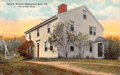 John G. Whittier Homestead Haverhill, Massachusetts Postcard