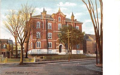 High School Haverhill, Massachusetts Postcard