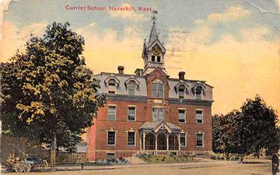 Currier School Haverhill, Massachusetts Postcard