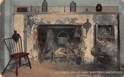 Old Fireplace Haverhill, Massachusetts Postcard
