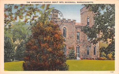 The Winnikenni Castle Haverhill, Massachusetts Postcard