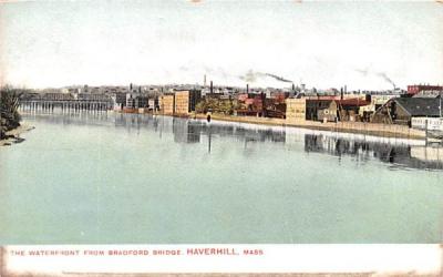 The Waterfront  Haverhill, Massachusetts Postcard