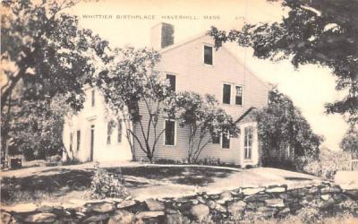 Whittier Birthplace Haverhill, Massachusetts Postcard