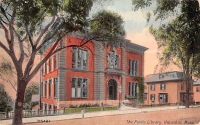 The Public Library Haverhill, Massachusetts Postcard