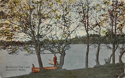 Middle of The Lake Haverhill, Massachusetts Postcard
