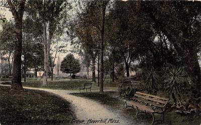 Square Park in the Grove Haverhill, Massachusetts Postcard