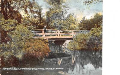 Old Country Bridge Haverhill, Massachusetts Postcard