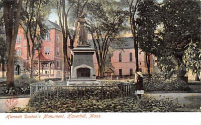 Hannah Duston's Monument Haverhill, Massachusetts Postcard