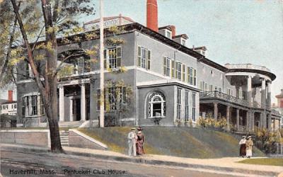 Pentucket Club House Haverhill, Massachusetts Postcard