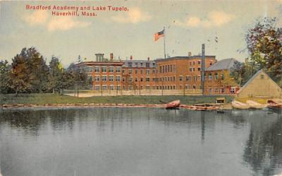 Bradford Academy & Lake Tupelo Haverhill, Massachusetts Postcard
