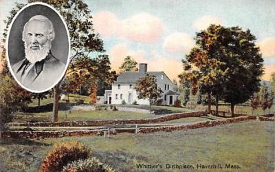 Whittier's Birthplace Haverhill, Massachusetts Postcard