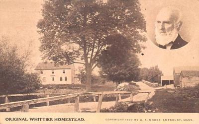 Original Whittier Homestead Haverhill, Massachusetts Postcard