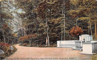 Dudley Porter Memorial Fountain Haverhill, Massachusetts Postcard