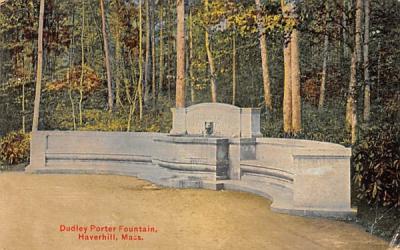 Dudley Porter Fountain Haverhill, Massachusetts Postcard