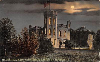 Winniekeni Castle by Moonlight Haverhill, Massachusetts Postcard