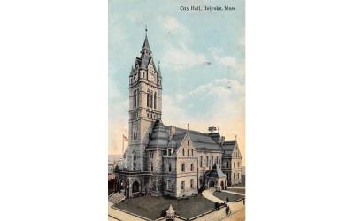 City Hall Holyoke, Massachusetts Postcard
