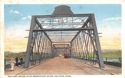 Holyoke Bridge  Massachusetts Postcard