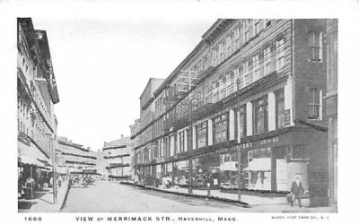 View of Merrimack Str. Haverhill, Massachusetts Postcard
