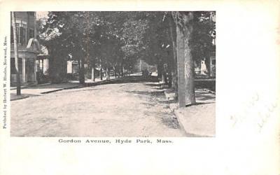 Gordon Avenue Hyde Park, Massachusetts Postcard