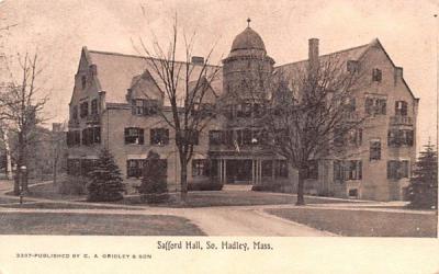 Safford Hall Hadley, Massachusetts Postcard