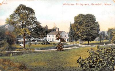 Whittiers Birthplace Haverhill, Massachusetts Postcard