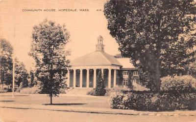 Community House Hopedale, Massachusetts Postcard