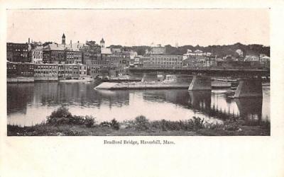 Bradford Bridge Haverhill, Massachusetts Postcard
