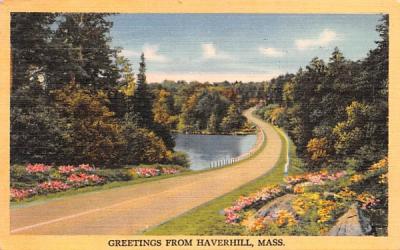Greetings from Haverhill Massachusetts Postcard