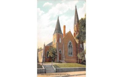 Congregational Church  Hyde Park, Massachusetts Postcard