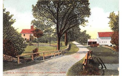 John G. Whittier's Birthplace Haverhill, Massachusetts Postcard