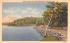 Drive along the Holyoke Reservoir Massachusetts Postcard