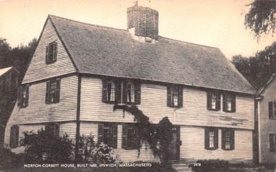 Norton-Corbett House Ipswich, Massachusetts Postcard