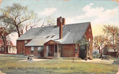 Whipple House Historical Society Ipswich, Massachusetts Postcard