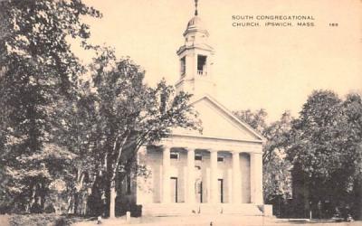 South Congregational Church Ipswich, Massachusetts Postcard
