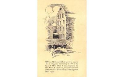The Old Stone Mill Ipswich, Massachusetts Postcard